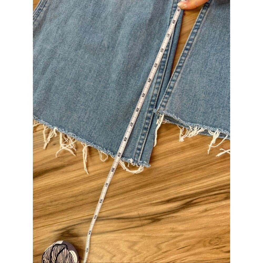 Billabong x Wrangler Womens True Blue Floral Patchwork Super Flare Jeans Size 28 - Picture 4 of 13